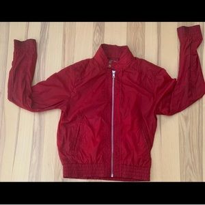 cool red jacket by Zara